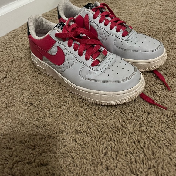Nike Shoes - Pink & Grey vintage Nike Air Forces
